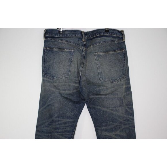 RRL Double RL Mens 36 x 34 Japanese Selvedge Distressed High Slim Jeans NEW K533 - Picture 9 of 13